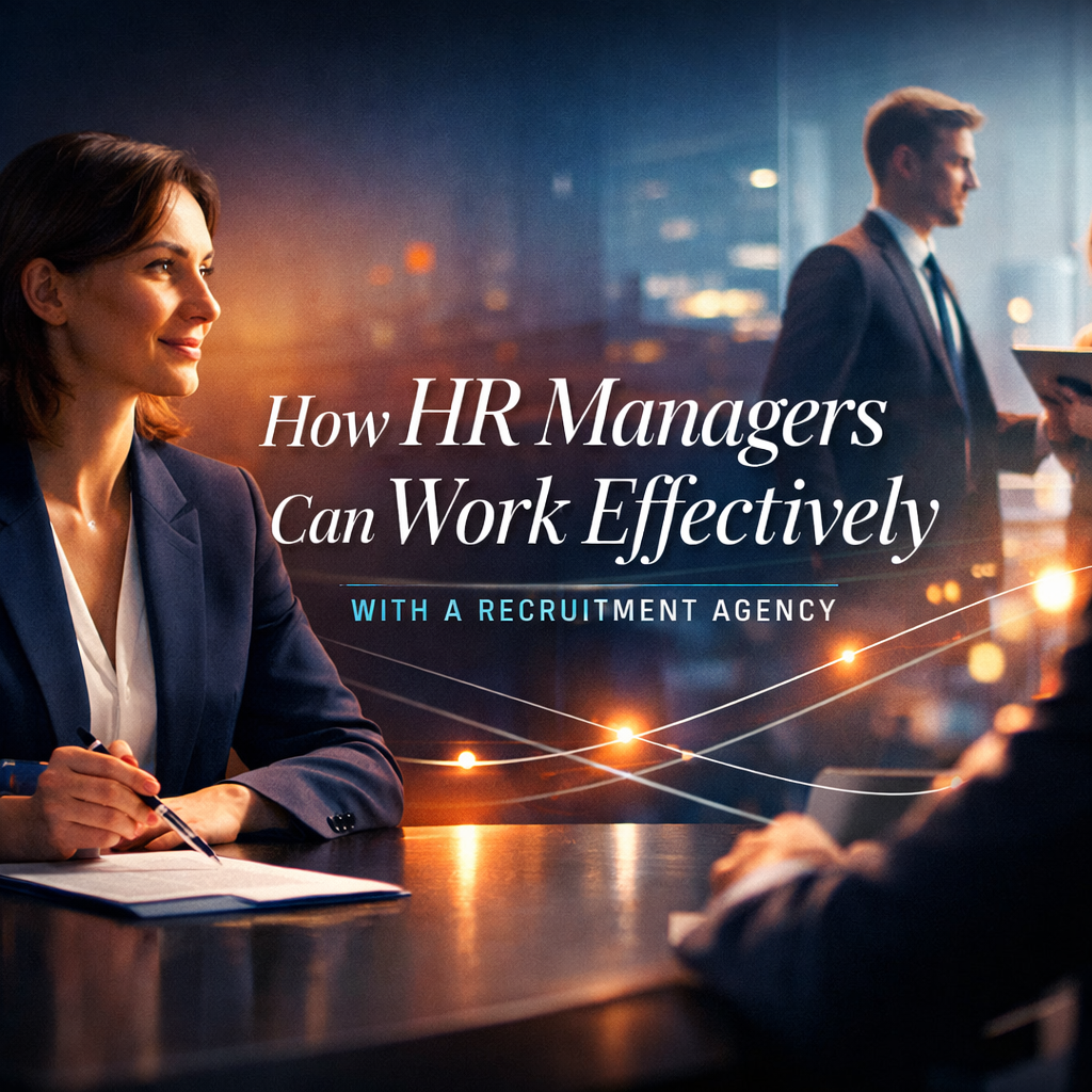 HR manager working with recruitment agency